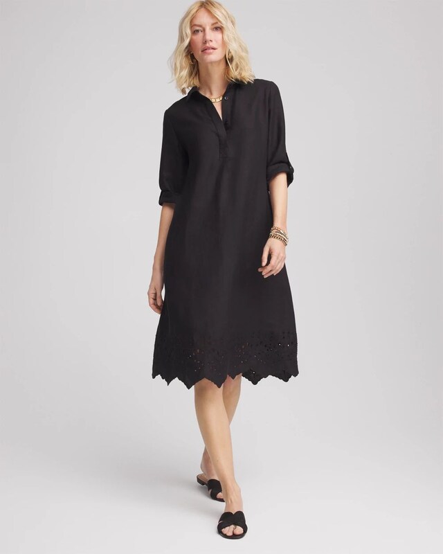 Linen Popover Dress - image 1